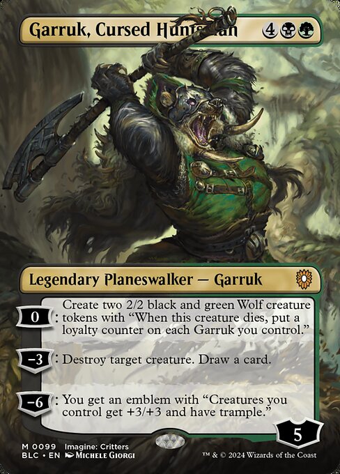 Garruk, Cursed Huntsman (99) [Bloomburrow Commander]