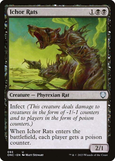 Ichor Rats (93) [Phyrexia: All Will Be One Commander]