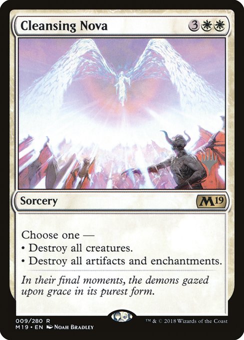 Cleansing Nova (9p) [Core Set 2019 Promos]