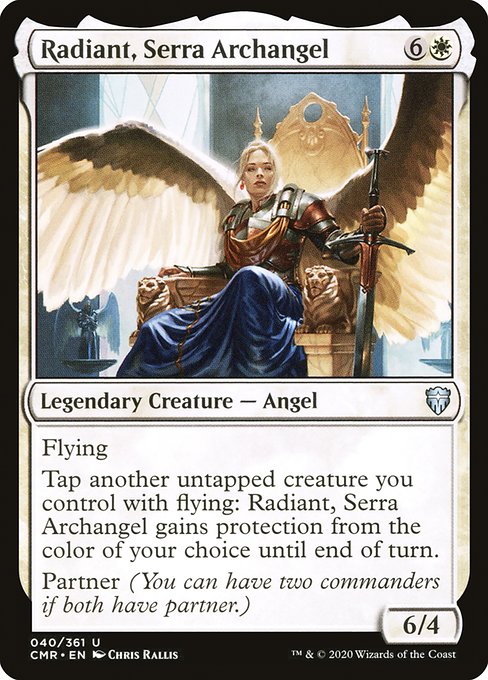 Radiant, Serra Archangel (40) [Commander Legends]