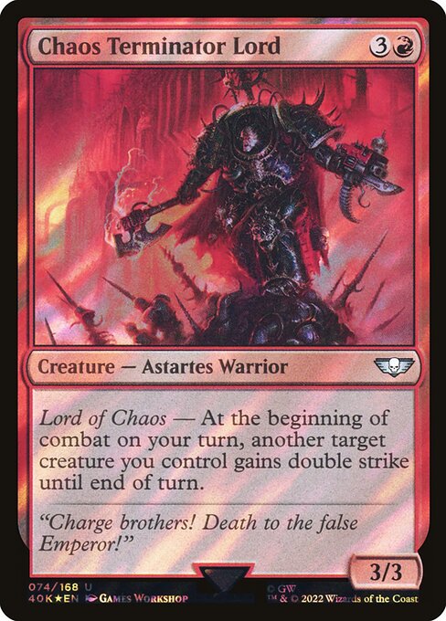 Chaos Terminator Lord (74★) [Warhammer 40,000 Commander]