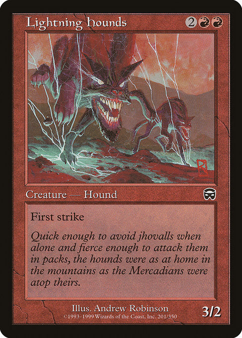 Lightning Hounds (201) [Mercadian Masques]
