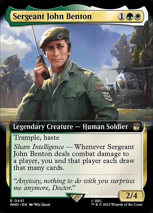 Sergeant John Benton (441) [Doctor Who] [Extended Art]