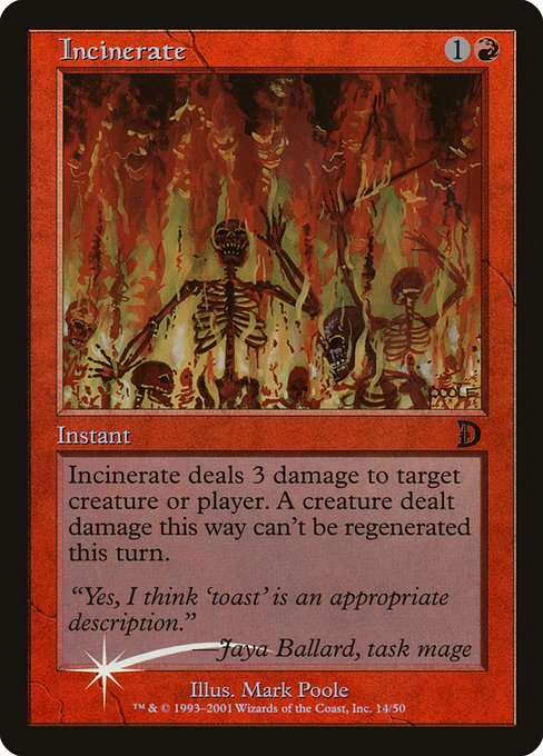 Incinerate (14★) [Deckmasters]