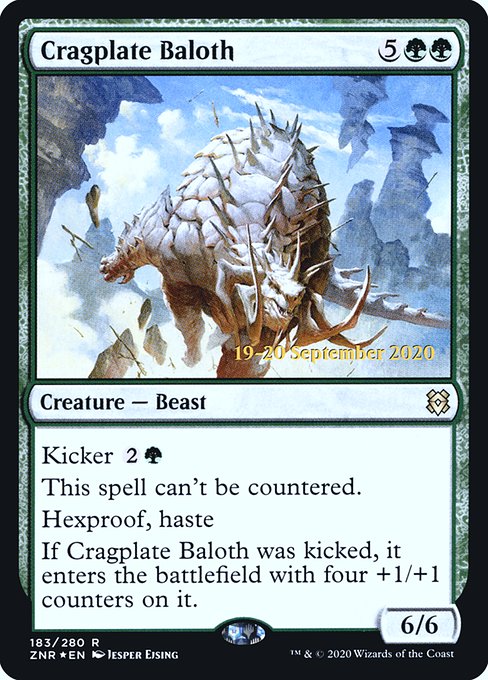 Cragplate Baloth (183s) [Zendikar Rising Promos]