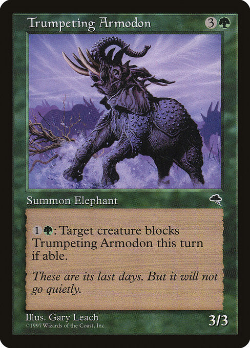Trumpeting Armodon (262) [Tempest]