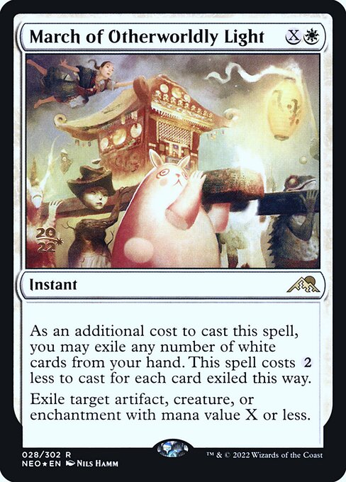 March of Otherworldly Light (28s) [Kamigawa: Neon Dynasty Promos]