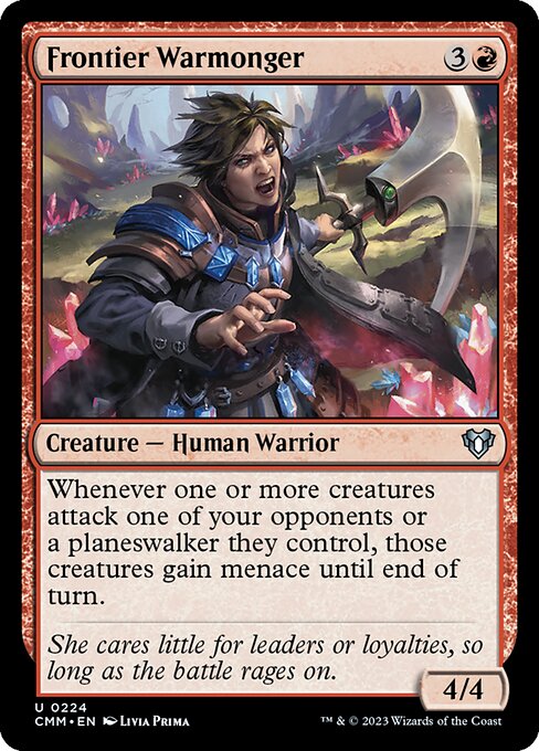 Frontier Warmonger (224) [Commander Masters]