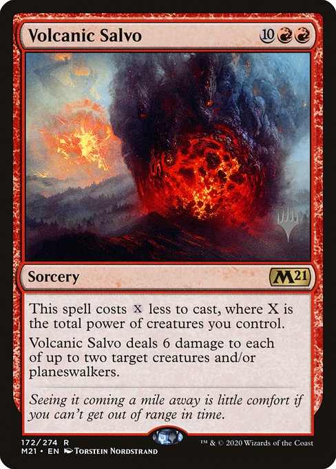 Volcanic Salvo (172p) [Core Set 2021 Promos]