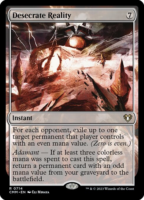 Desecrate Reality (714) [Commander Masters]