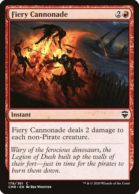 Fiery Cannonade (178) [Commander Legends]