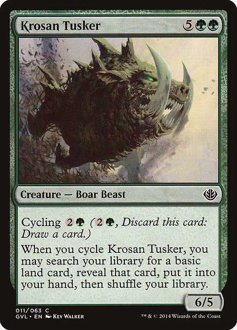 Krosan Tusker (11) [Duel Decks Anthology: Garruk vs. Liliana]
