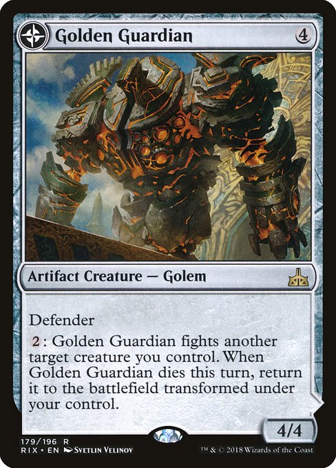 Golden Guardian // Gold-Forge Garrison (179) [Rivals of Ixalan]