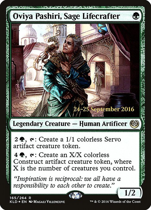 Oviya Pashiri, Sage Lifecrafter (165s) [Kaladesh Promos]