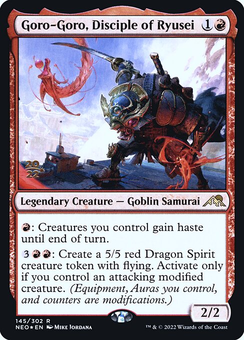 Goro-Goro, Disciple of Ryusei (145s) [Kamigawa: Neon Dynasty Promos]