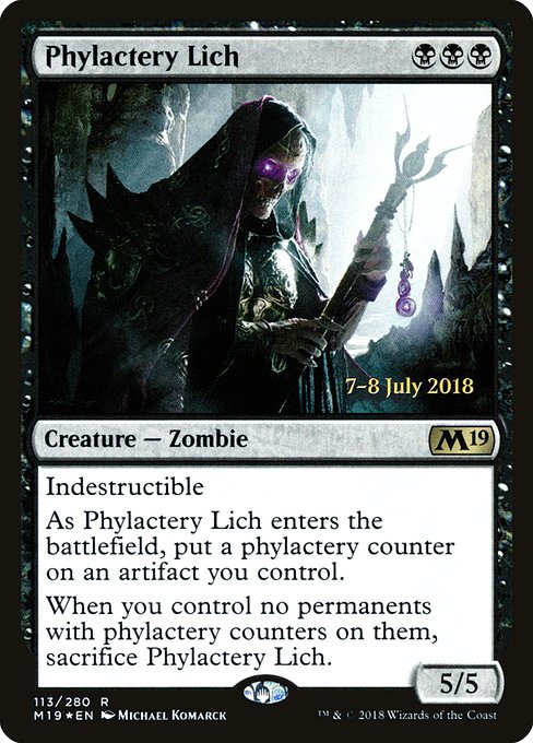 Phylactery Lich (113s) [Core Set 2019 Promos]