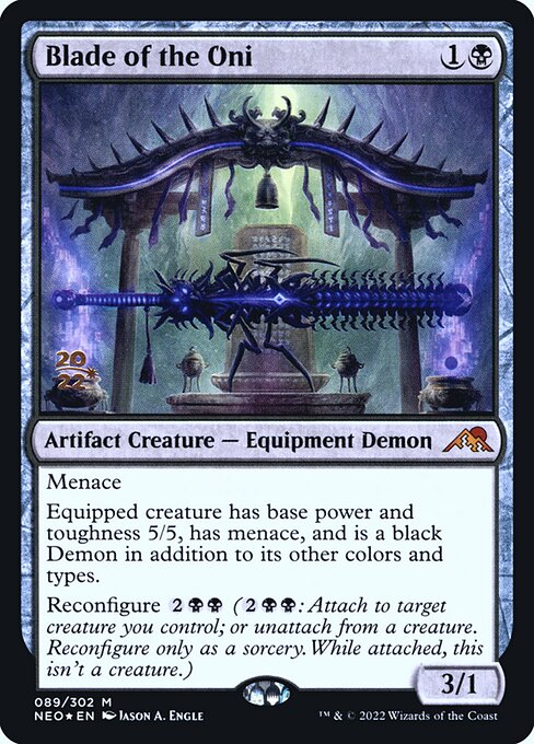 Blade of the Oni (89s) [Kamigawa: Neon Dynasty Promos]
