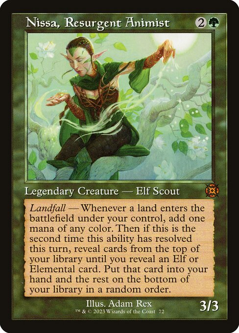Nissa, Resurgent Animist (72) [March of the Machine: The Aftermath] [Showcase]