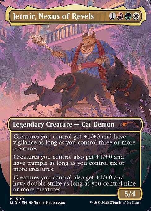 Jetmir, Nexus of Revels // Jetmir, Nexus of Revels (1509) [Secret Lair Drop] [Borderless] Reverse