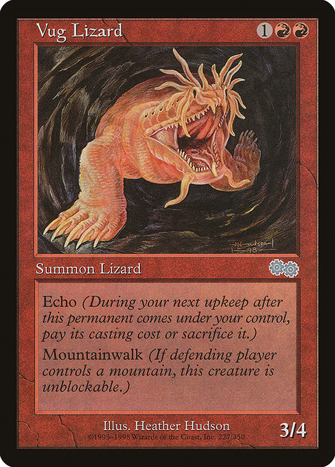 Vug Lizard (227) [Urza's Saga]