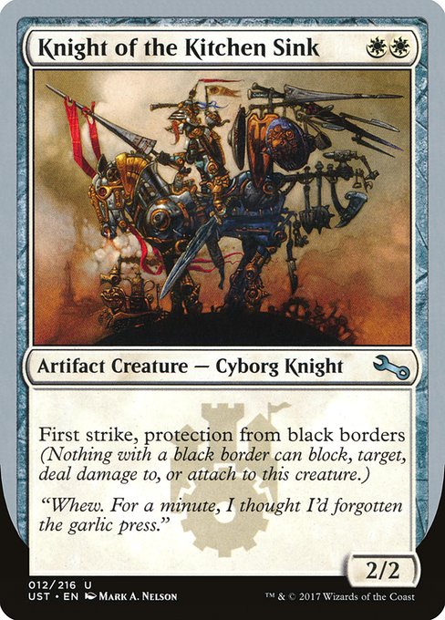 Knight of the Kitchen Sink (12a) [Unstable]