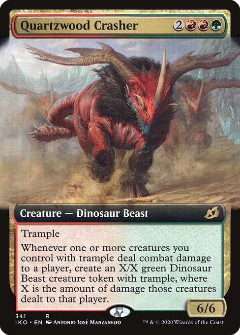 Quartzwood Crasher (341) [Ikoria: Lair of Behemoths] [Extended Art]