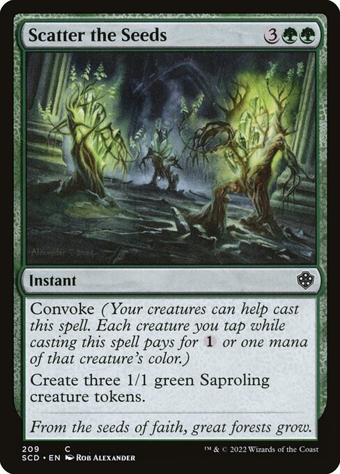 Scatter the Seeds (209) [Starter Commander Decks]