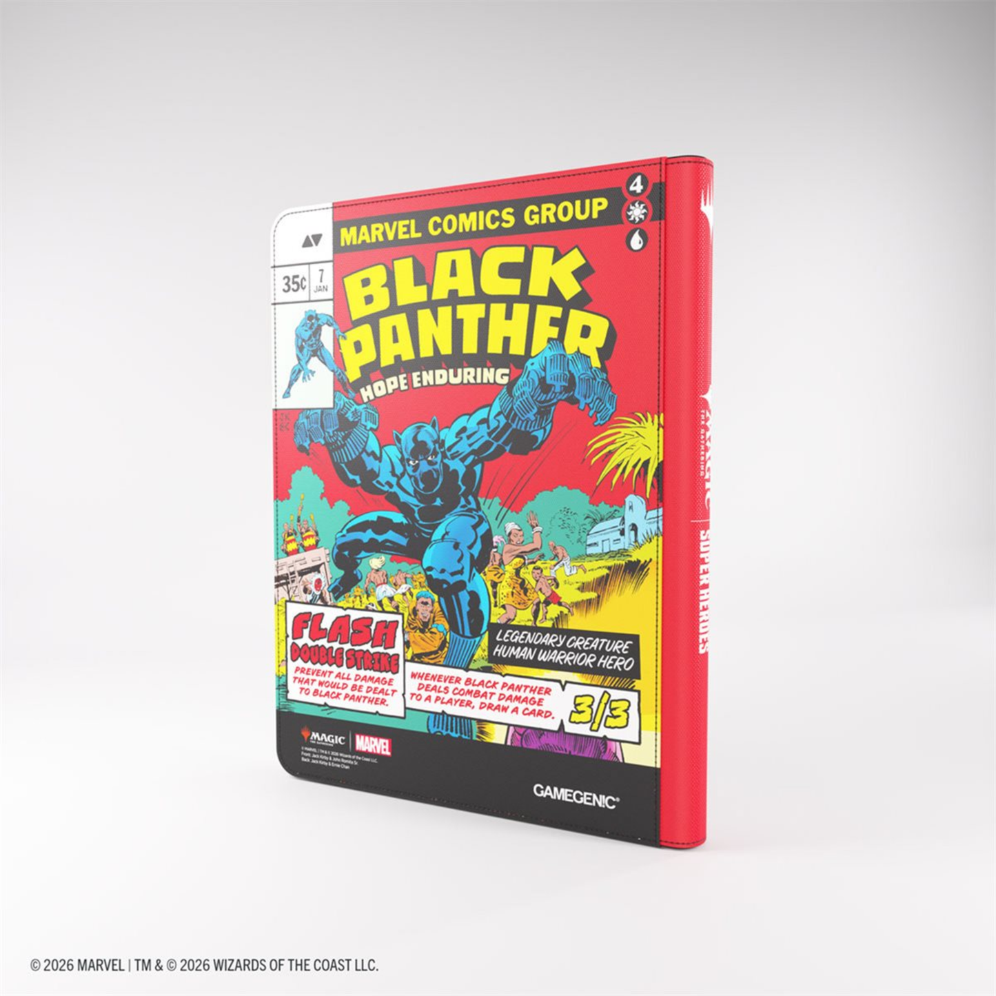 Marvel Super Heroes: Zip-Up Album 18-Pkt: Captain America /Black Panther