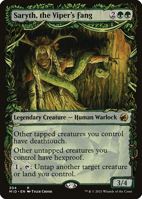 Saryth, the Viper's Fang (304) [Innistrad: Midnight Hunt] [Showcase]