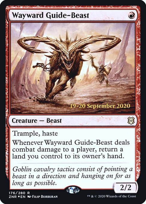 Wayward Guide-Beast (176s) [Zendikar Rising Promos]