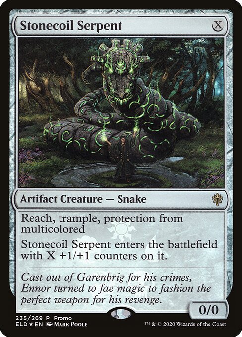 Stonecoil Serpent (235★) [Throne of Eldraine Promos]