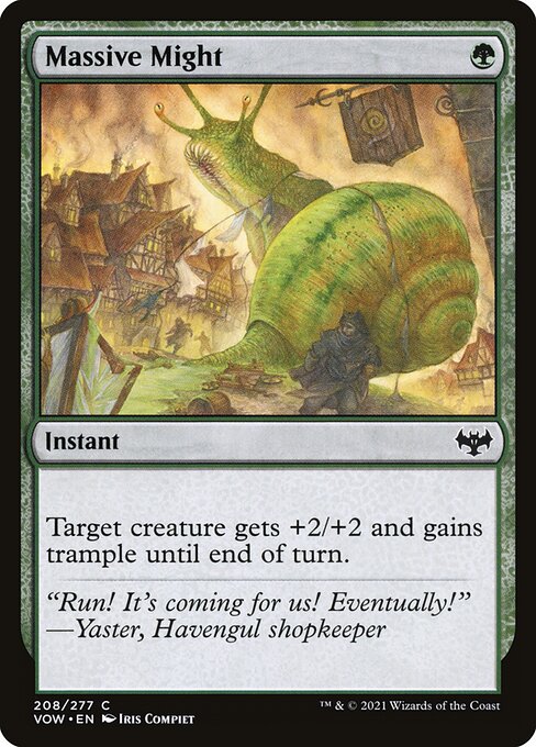 Massive Might (208) [Innistrad: Crimson Vow]