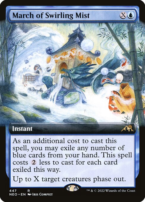March of Swirling Mist (447) [Kamigawa: Neon Dynasty] [Extended Art]