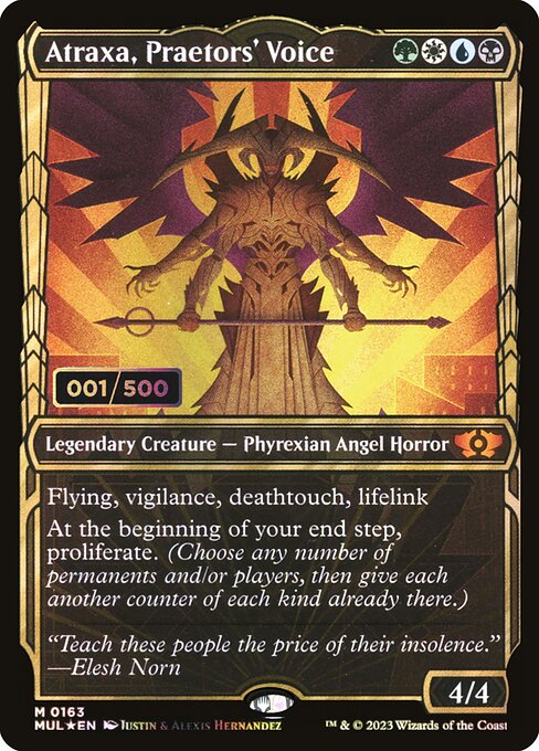 Atraxa, Praetors' Voice (163z) [Multiverse Legends] [Showcase]