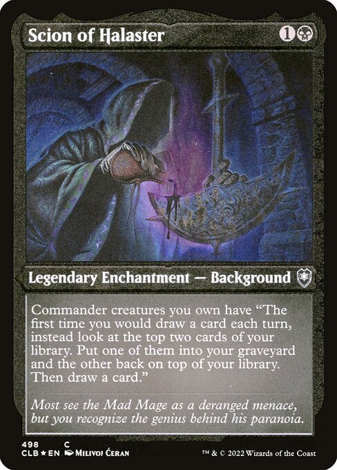 Scion of Halaster (498) [Commander Legends: Battle for Baldur's Gate]