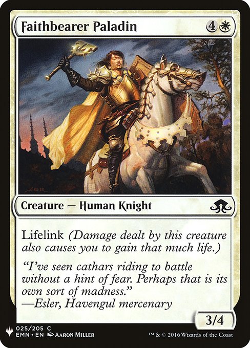 Faithbearer Paladin (EMN-25) [The List]