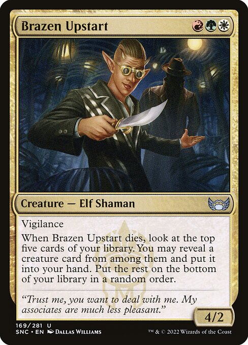 Brazen Upstart (169) [Streets of New Capenna]