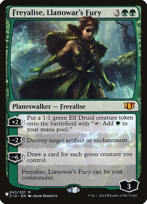 Freyalise, Llanowar's Fury (C14-43) [The List]