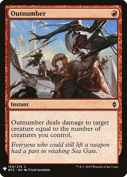 Outnumber (BFZ-150) [The List]