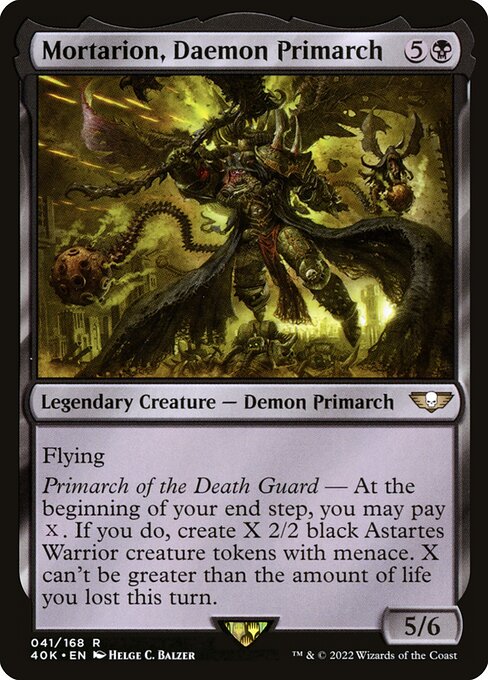 Mortarion, Daemon Primarch (41) [Warhammer 40,000 Commander]
