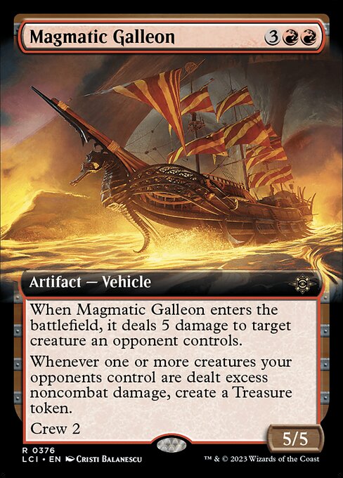 Magmatic Galleon (376) [The Lost Caverns of Ixalan] [Extended Art]