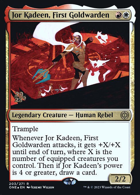 Jor Kadeen, First Goldwarden (203s) [Phyrexia: All Will Be One Promos]
