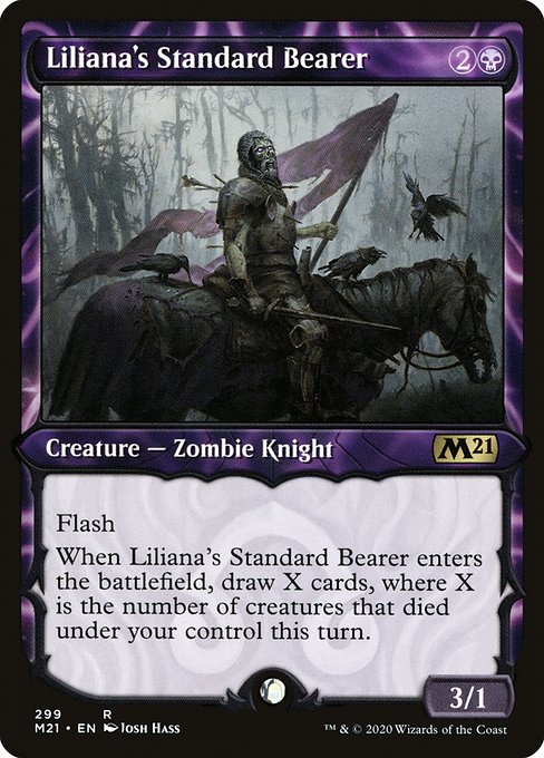 Liliana's Standard Bearer (299) [Core Set 2021] [Showcase]