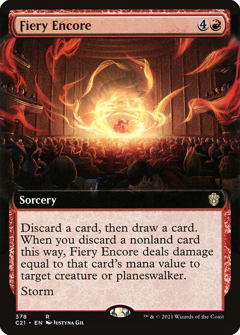Fiery Encore (378) [Commander 2021] [Extended Art]