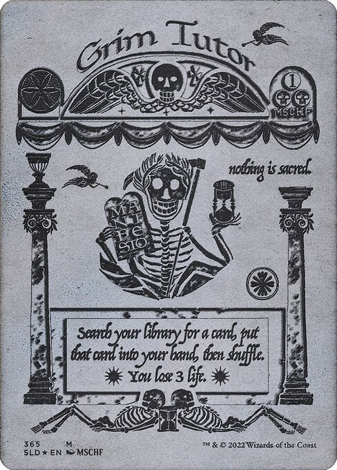 Grim Tutor (365) [Secret Lair Drop] [Borderless]