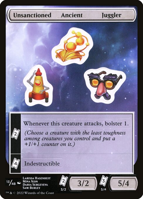 Unsanctioned Ancient Juggler (13) [Unfinity Sticker Sheets]