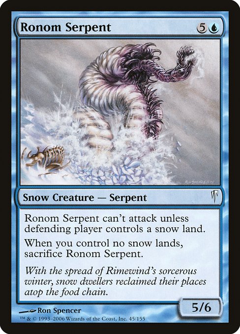 Ronom Serpent (45) [Coldsnap]