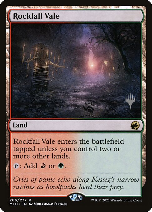 Rockfall Vale (266p) [Innistrad: Midnight Hunt Promos]