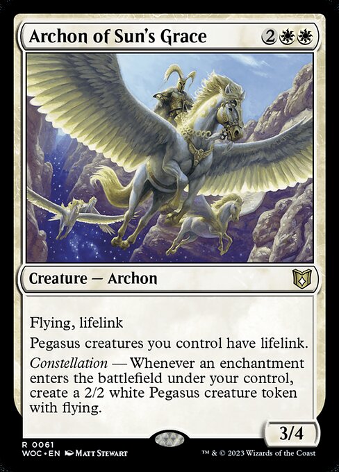 Archon of Sun's Grace (61) [Wilds of Eldraine Commander]