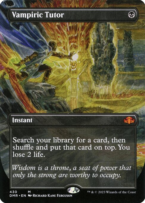 Vampiric Tutor (430) [Dominaria Remastered] [Borderless]